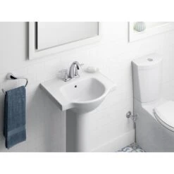KOHLER Veer 21 In. Vitreous China Pedestal Combo Bathroom Sink In White With Overflow Drain -Kohler Sales Store 917c899ceb5f18352874f94dd513c228 1800x1800