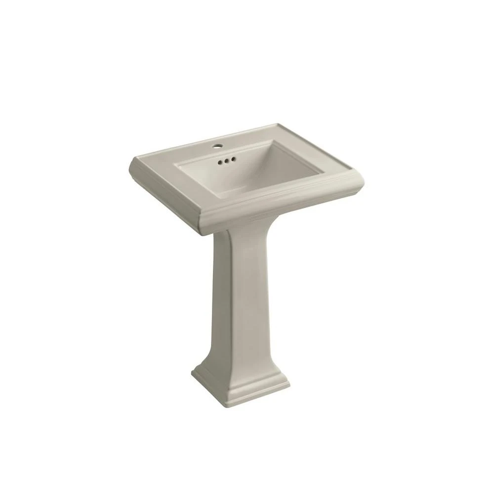 KOHLER Memoirs Classic Ceramic Pedestal Combo Bathroom Sink In White With Overflow Drain 14 KOHLER Memoirs Classic Ceramic Pedestal Combo Bathroom Sink In White With Overflow Drain - Image 12