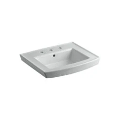 KOHLER Archer 20-7/16 In. Vitreous China Pedestal Sink Basin In White With Overflow Drain -Kohler Sales Store b10158c99869d1f888e47c46ee7ac5ee 1800x1800