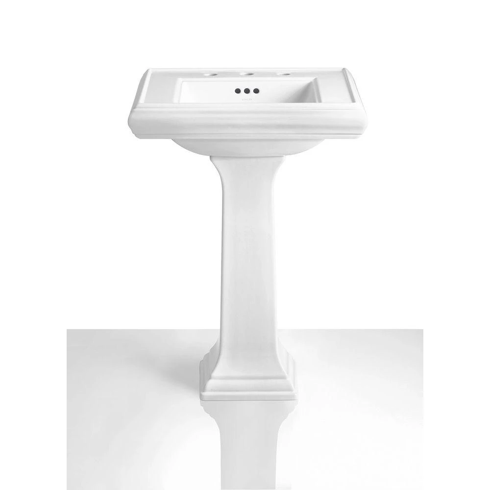 KOHLER Memoirs Lavatory Ceramic Pedestal In White 8 KOHLER Memoirs Lavatory Ceramic Pedestal In White - Image 6