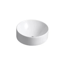 KOHLER Vox Round Above Counter Vitreous China Bathroom Sink In White With Overflow Drain