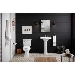 KOHLER Elmbrook 24 In. Pedestal Sink In White With 8 In. Widespread Faucet Holes -Kohler Sales Store bc9d561398014d9e4499adf1ccd8085b aa1a4dc3 8e81 4ea4 8742 2c0e4e57c962 1800x1800