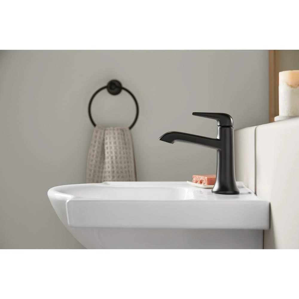 KOHLER Veer 24 In. Vitreous China Pedestal Sink Basin In White With Overflow Drain 10 KOHLER Veer 24 In. Vitreous China Pedestal Sink Basin In White With Overflow Drain - Image 8