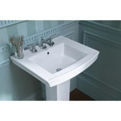 KOHLER Archer Vitreous China Pedestal Combo Bathroom Sink In White With Overflow Drain -Kohler Sales Store be6650a15d38de3f4cfadddd39ae0ba1 1800x1800