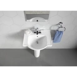 KOHLER Veer 21 In. Vitreous China Pedestal Combo Bathroom Sink In White With Overflow Drain -Kohler Sales Store c6c30fc09cdebe33d99b4289df25453c 1800x1800