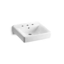 Kohler Sales Store 2 KOHLER Soho Wall-Mount Vitreous China Bathroom Sink In White With Overflow Drain