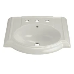 KOHLER Devonshire Vitreous China Pedestal Bathroom Sink Basin In White With Overflow Drain 18 KOHLER Devonshire Vitreous China Pedestal Bathroom Sink Basin In White With Overflow Drain -Kohler Sales Store cdc9e6e853017b07accacde3b839ceca 1800x1800