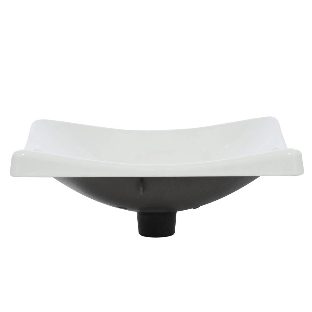 KOHLER DemiLav Wading Pool Cast Iron Vessel Sink In White 4 KOHLER DemiLav Wading Pool Cast Iron Vessel Sink In White - Image 2