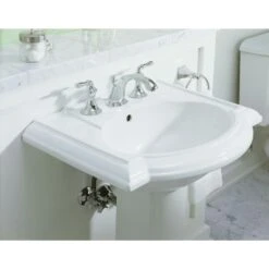 KOHLER Devonshire Vitreous China Pedestal Combo Bathroom Sink In White With Overflow Drain -Kohler Sales Store d95ec2c2cf1138c2b07b3804ac773c53 1800x1800