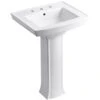 KOHLER Archer Vitreous China Pedestal Combo Bathroom Sink In White With Overflow Drain -Kohler Sales Store db5c47b0edc810df93d7ba0d6e3b5950 1800x1800