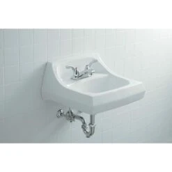 KOHLER Kingston Wall-Mount Vitreous China Bathroom Sink In White With Overflow Drain -Kohler Sales Store e28d43bac023f85e22af1ad6756b2572 1800x1800