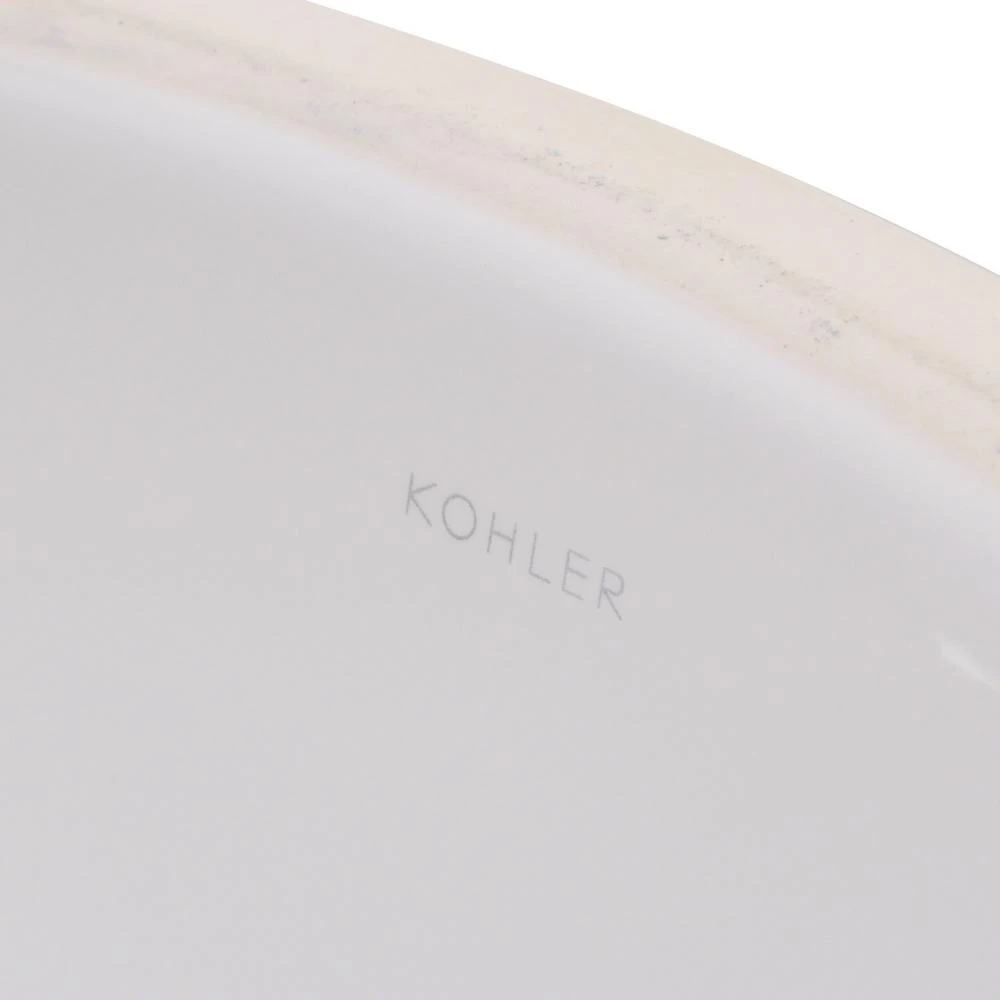 KOHLER Caxton Vitreous China Undermount Bathroom Sink In White 8 KOHLER Caxton Vitreous China Undermount Bathroom Sink In White - Image 6