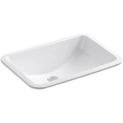 KOHLER Ladena 20 7/8" Undermount Bathroom Sink With Glazed Underside In White
