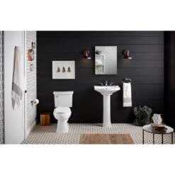 KOHLER Elmbrook 24 In. Pedestal Sink Basin In White With 8 In. Widespread Faucet Holes 17 KOHLER Elmbrook 24 In. Pedestal Sink Basin In White With 8 In. Widespread Faucet Holes -Kohler Sales Store f47986f5e1be7bd7ae90bf6491e03ce5 1800x1800